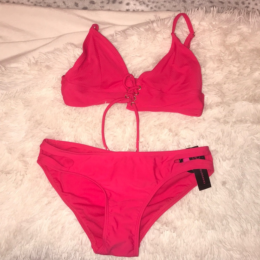 Hot pink bikini